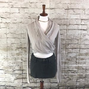 || All Saints || Stripe Manila Pirate Cardigan US6